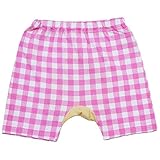 【本体綿100％】2017年 夏物 アンパンマン 天竺 チェック柄 ３分丈パンツ Anpanman ピンク◇95cm