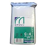 酒井化学工業 チャック付ポリエチレン袋 ミナジップ ケース販売 0.04×100×70mm C-4 13000枚入