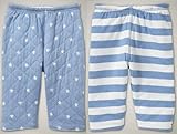 ＧＡＰ baby GAP　リバーシブル　キルティング　パンツ（ライトブルー＆ボーダー）【月齢：3ヶ月～1歳半】（並行輸入品） (12-18M（1歳～1歳半）)
