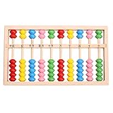 Domybest　木のおもちゃ そろばん 子供 赤ちゃん ビーズ 算数 算術そろばん 玉そろばん 幼児知育玩具 贈り物 カラフル
