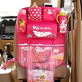 Dephekg シートバックポケット 後部座席 ドライブポケット お出かけポケット 車内収納 オックスフォード布製 子供が好きな可愛い漫画柄８パターン有り 取り付けやすい 車内乱れをなくすカー収納袋 