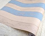 [オマヒット] 壁紙 アンティーク 地中海風 53cm × 10m (青白)