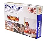 Adenna Handyガード1 Milポリエチレン( PE )手袋(半透明、ミディアム）ボックスof 100