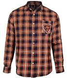 Chicago Bears Wordmark基本的なフランネルシャツDouble Extra Large