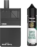 TARLESS NEXT VOID スターターセット 選べるリキッド (Vapenginリキッド 60ml, SUPER BLACK MENTHOL(スーパーブラックメンソール))