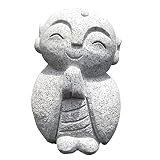 サンソー かわいい 癒しのお地蔵さん 地蔵菩薩 みかげ石 H10.7cm W7.3cm D6.3cm 750g GZ39-15