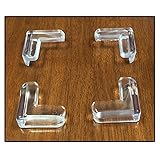 4pc Clear Silicone Furniture Corner Bumpers - Protect Children from Sharp Edges - Self-Adhesive [並行輸