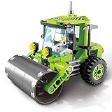 VANKER Kids 102個エンジニアリングRoad Roller Building Blocks with Mini Figureおもちゃ