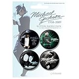 Michaei Jackson-Blue 缶バッチパック(4個入)