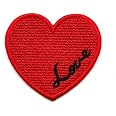 ハートLOVE　ワッペン