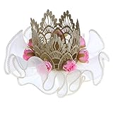 Blesiya 誕生日パーティー　王冠　ヘアアクセサリー　　ベビー　ガール　美しい　ヘッドバンド　全２色 - ピンク