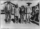 1912 Photo Carranzista rebels near Chihuahua 4 posed with rifles during the Mexican revolution.