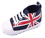 C-Princessベビー ファーストシューズ スニーカー 歩行靴 子供用 キッズ 赤ちゃん 新生児 女の子 男の子 カジュアル 出産お祝い (12cm, 3ネイビー)