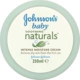 Johnson's Baby Soothing Naturals Intense Moisture Cream Tub (250ml) ナチュラルに強烈な水分クリーム浴槽をなだめるジョンソンの赤ちゃん