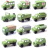 Zhhlinyuan Children Kids おもちゃ Wood Car Model Set Wooden Car Toys Generation 3