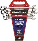 GearWrench 9545 4 Piece SAE Reversible Ratcheting Wrench Completer Set by KD Tools [並行輸入品]