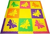 softtiles Largeバタフライ酷使Foam Play Mat with Sloped Borders 78â & # x20ac ; X 78â & # x20ac ; 78 SCBUYPP