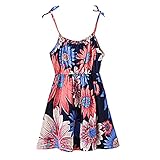 Cutelove 子供ドレス　ワンピース　子供　キャミ　花柄 女の子 夏 蝶結び付き　プリンセスドレス