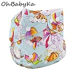 Ohbabykaおむつカバー 男の子 女の子 ベビー服 赤ちゃん 服 ベビー オムツカバー 布おむつ フリーサイズ サイズ調節可 長く使える 新生児 出産祝い カエル 花 フクロウ 蝶 象 ポーダー 