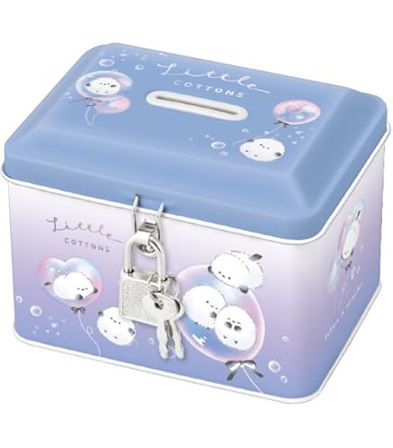 Amazon.co.jp: クラックス 貯金箱 カギ付缶バンク ハグミーズ 134137