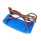 Baoblaze 全4色　ブランコ　ベアリング　遊び場　座席用　ハンギング　調整可能　荷重150キロ　 - ブルー