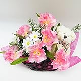 光触媒 カーネーション造花 日本アレンジ (ピンクローズ)
