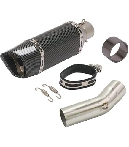 Amazon.co.jp: FIRECARP バイクマフラー スリップオンサイレンサー