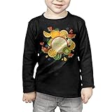 かわいいカラフルなハーフ果物ステッカーセット 子供服 春秋 長袖 Tシャツ トレーナー 丸い襟 キッズ 男の子 女の子 ベビー おしゃれ カジュアル ファッション 可愛い