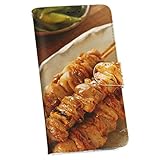 スマコレ iPhone xs iphonexs APPLE APPLE softbank ソフトバンク スマホ カバー 全機種対応 あり カバー レザー ケース 手帳タイプ フリップ ダイアリー 二つ折り 革 写真・風景 ビール　焼き鳥　写真 005188
