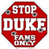 DukeファンのみメタルノベルティOctagon Stop Sign bs-307