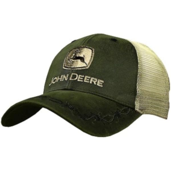 John Deere Men's 100 Year Anniversary Cap - Green, 100% Cotton, Adjustable, Embroidered Limited Edition Hat - View #7