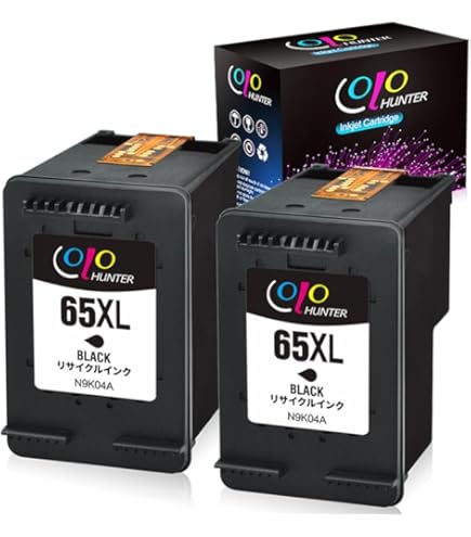 Galac ink リサイクルインクHP 65 XL (ブラック 増量 + カラー 増量