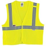Ergodyne GloWear 8260FRHL ANSI Flame Resistant Modacrylic Lime Reflective Safety Vest 4XL/5XL [並行輸入品