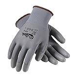G-Tek NPG 33-G125/L Seamless Knit Nylon Glove with Polyurethane Coated Smooth Grip on Palm and Finge