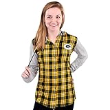 NFLグリーンベイパッカーズWomens NFLレディース軽量フランネルフード付きジャケット、XL
