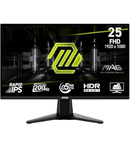 MSI G255F 25-inch 1920 x 1080 (FHD), Rapid IPS, Gaming Monitor