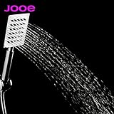 Generic White : JOOE Stainless Steel Shower Head Hand Held Water Saving Square Bath Shower Heads Bat