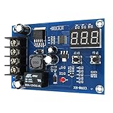 F Fityle バッテリ充電制御スイッチ　リチウム電池充電器 制御スイッチ保護ボード　デジタルLED　