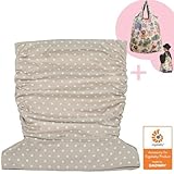 BabyHopper エルゴベビー・ベビーキャリア用フードカバー （ナチュラルドット）ファッションバッグ付