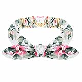 Domybest　ベビー ヘアバンド リボン キッズ 子供 カチューシャ 髪飾り ヘアアクセサリー ウサギ　花柄　和風　女の子 新生児 赤ちゃん 出産祝い 内祝い お宮参り 誕生日 100日記念 こど