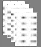 Wallpegケースの12ea 24 " x24 "ホワイトペグボードパネル – Tuff Polypropelene 1 / 4 "穴ペグボードAM 203