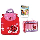 Stephen Joseph Girls Quilted Ladybug Backpack and Lunch Box for Kids [並行輸入品]