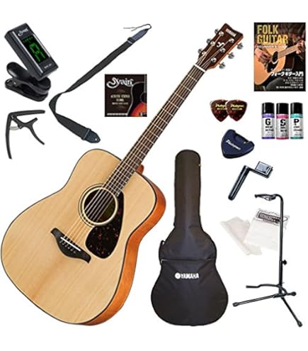 Amazon | YAMAHA アコースティックギター初心者入門 セット内容を