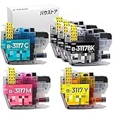 バウストア Brother LC3117 対応互換インクカートリッジ 4色＋ブラック2個 MFC-J6980CDW MFC-J6580CDW MFC-J6983CDW MFC-J6583CDW MFC-J5630CDW