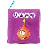 Tovadoo 布絵本 お出かけ絵本 表情覚え絵本 コンパクト 布のおもちゃ 知育玩具 3ヶ月-3歳 知育玩具 プレゼント