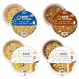 【新生活応援セット】ベースフード 焼きそば＆ラーメン 4種8個セット【ソース・塩・味噌・鶏ガラ醤油】カップ麺 完全栄養食 糖質約30％OFF 置き換えダイエット ダイエット食品 食物繊維 ベースフード BASEFOOD
