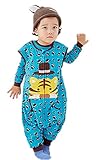 (トヨベイ)Toyobuy ベビー 赤ちゃん 男の子 女の子 子供 ノースリーブ 可愛い 動物 ふわふわ 寝袋 パジャマ ネグリジェ ボディスーツ ブルー C S