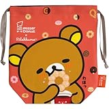 サンエックス(San-X) リラックマ ｢リラックマ×ミスタードーナツ｣ 巾着 リラックマ＆キイロイトリ CA73801 H185×W170×D70mm
