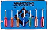 Armstrong 66-843 7 Piece Solid Handle, Hollow Shaft Nutdriver Set SAE [並行輸入品]