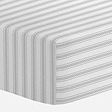 Carousel Designs Silver Gray Ticking Stripe Crib Sheet by Carousel Designs